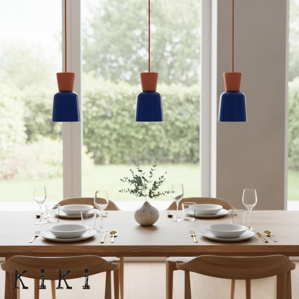 Chromara Retro Modern Colorful Bowl Pendant Light - Kitchen Island Decorative Lighting K2329