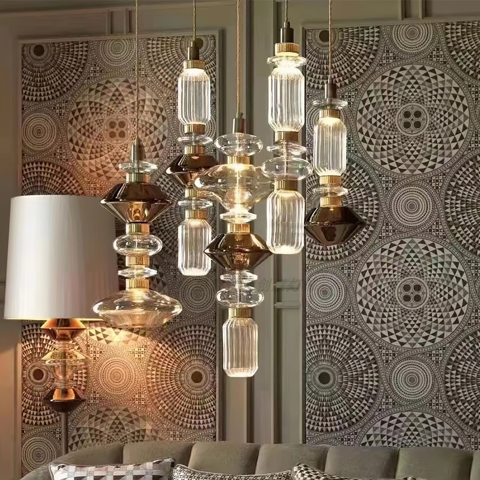 Modern Elegant Ballet Glass Pendant Light K904