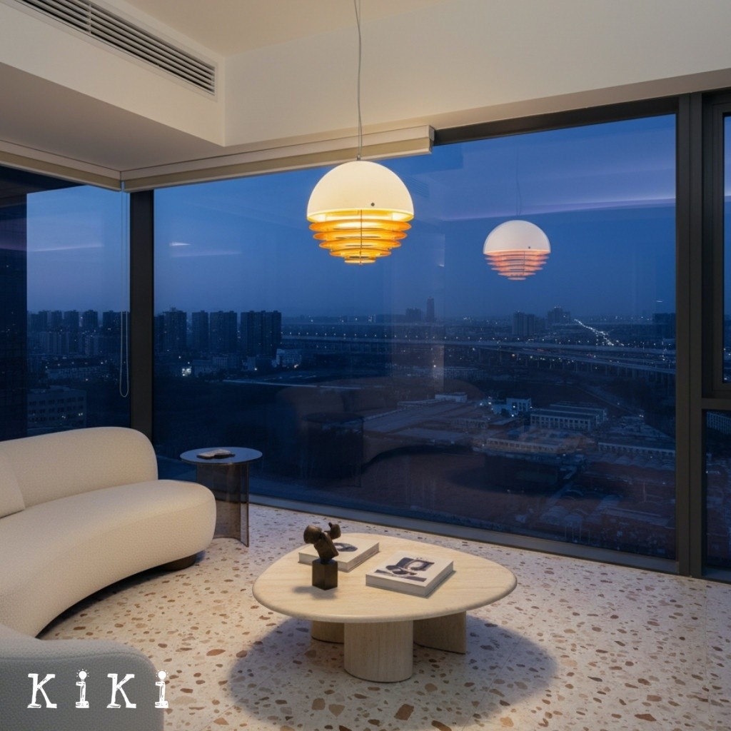 Afterglow Layered Acrylic Bauhaus Sunset Pendant Light - Ambient Pendant Light for Living Area K889