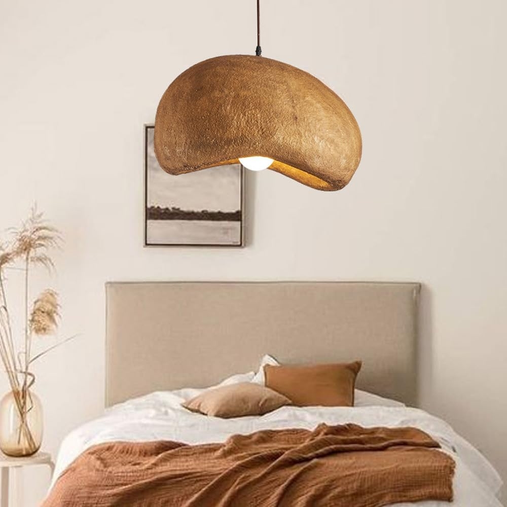 Wabi-Sabi Coffee Cloud Japandi Resin Pendant Light D824