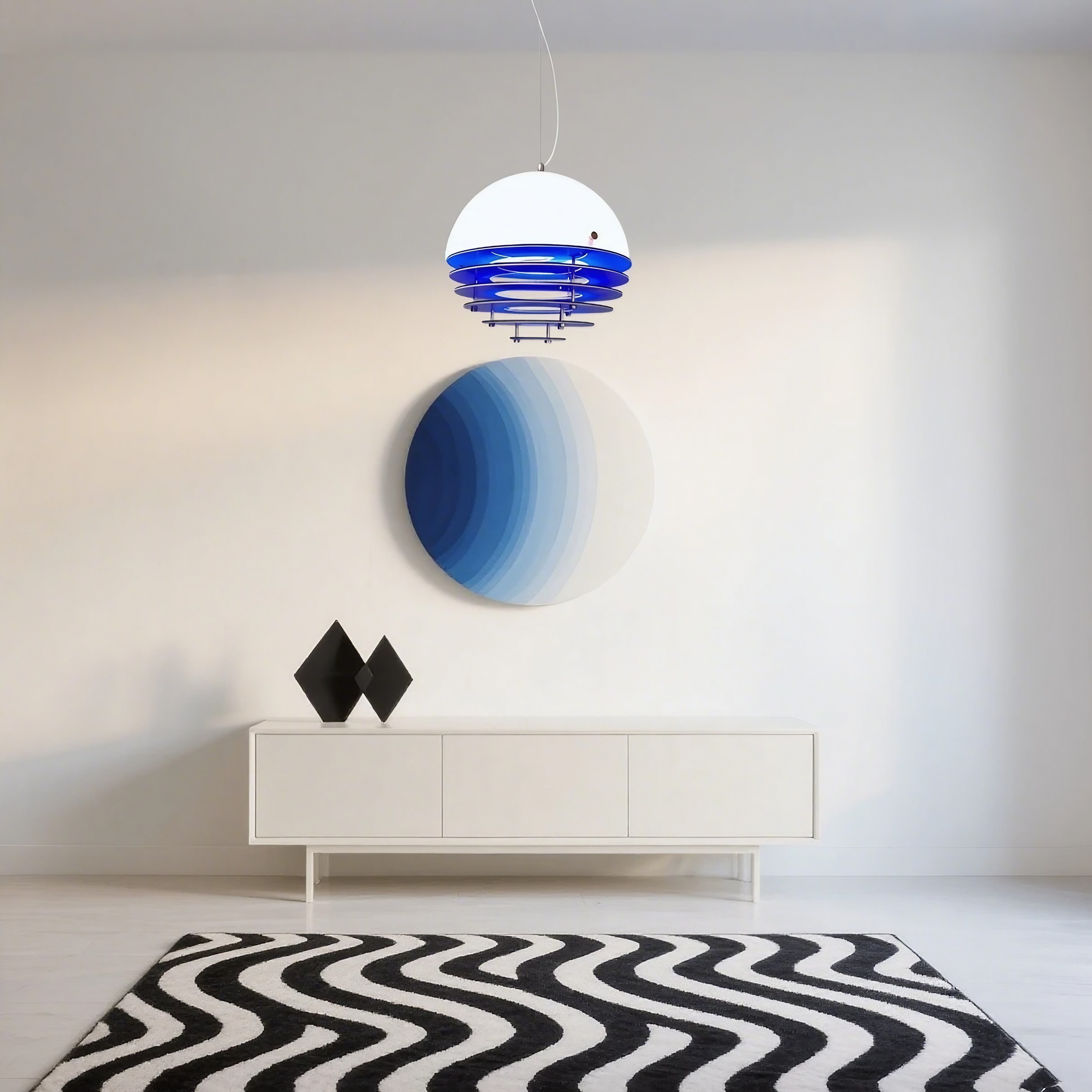 Afterglow Layered Acrylic Bauhaus Sunset Pendant Light - Ambient Pendant Light for Living Area K889