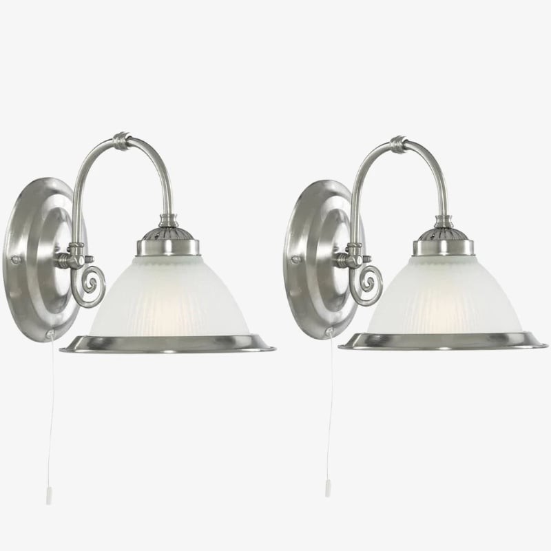 TF Vintora Ribbed Glass Wall Lamp - Industrial Bell Shape for Diner and Hallway K1975
