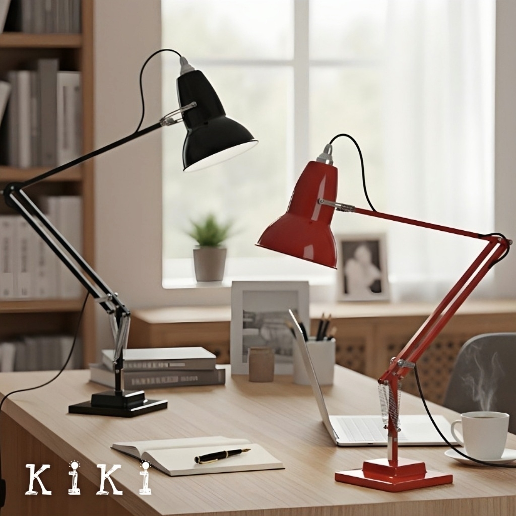 Modryx Articulated Desk Lamp - Industrial Aesthetic for Workstation and Bedroom K2132