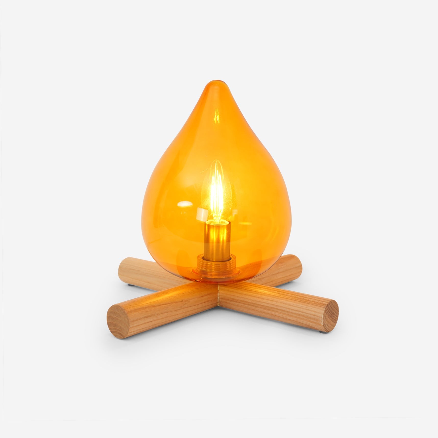 Funny Fire Shape Small Flame Table Lamp K381