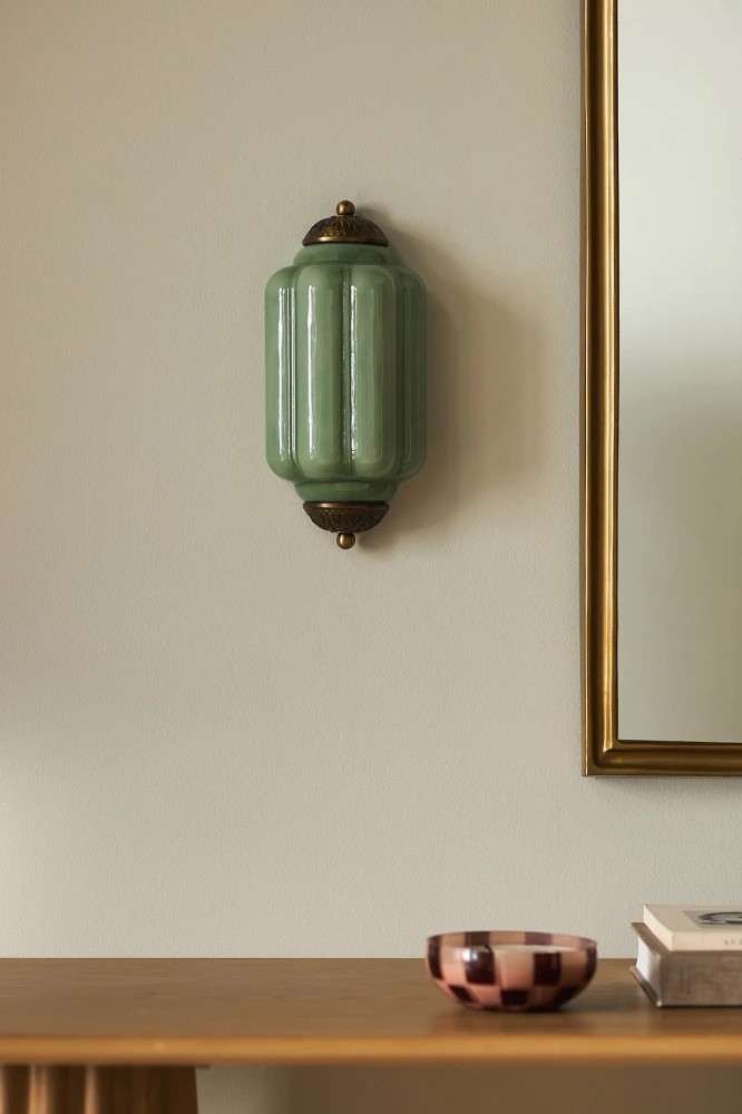 Eloise Long Pumpkin Retro Glass Recessed Wall Lamp K865