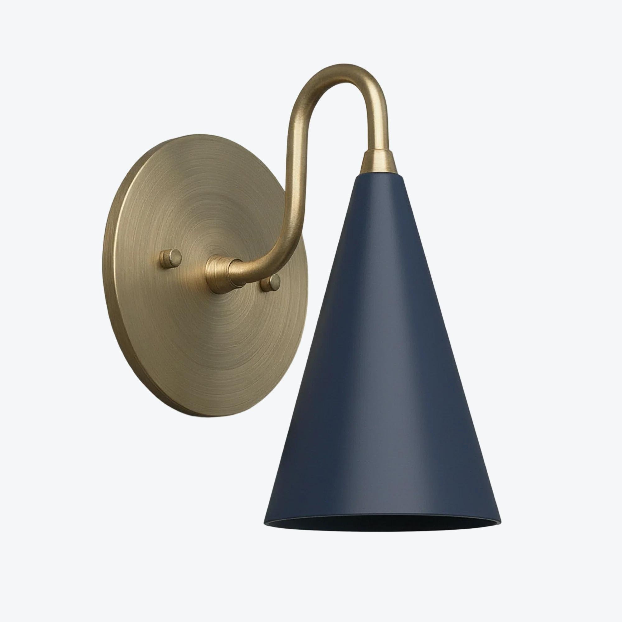 Curva Metal Cone Wall Lamp - Classic Vintage Accent Lighting for Hallway K1736