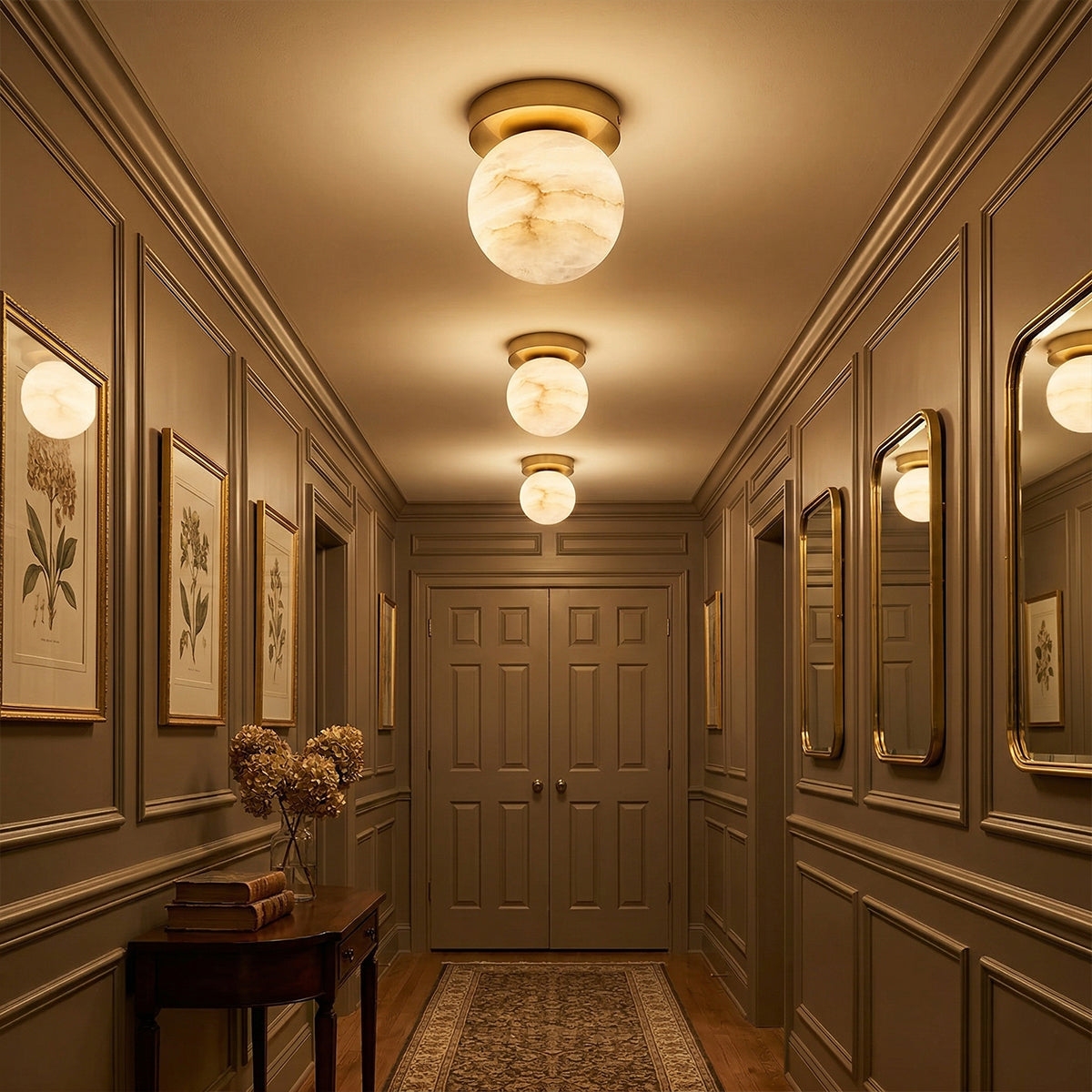 Melange Alabaster Ceiling Light D496