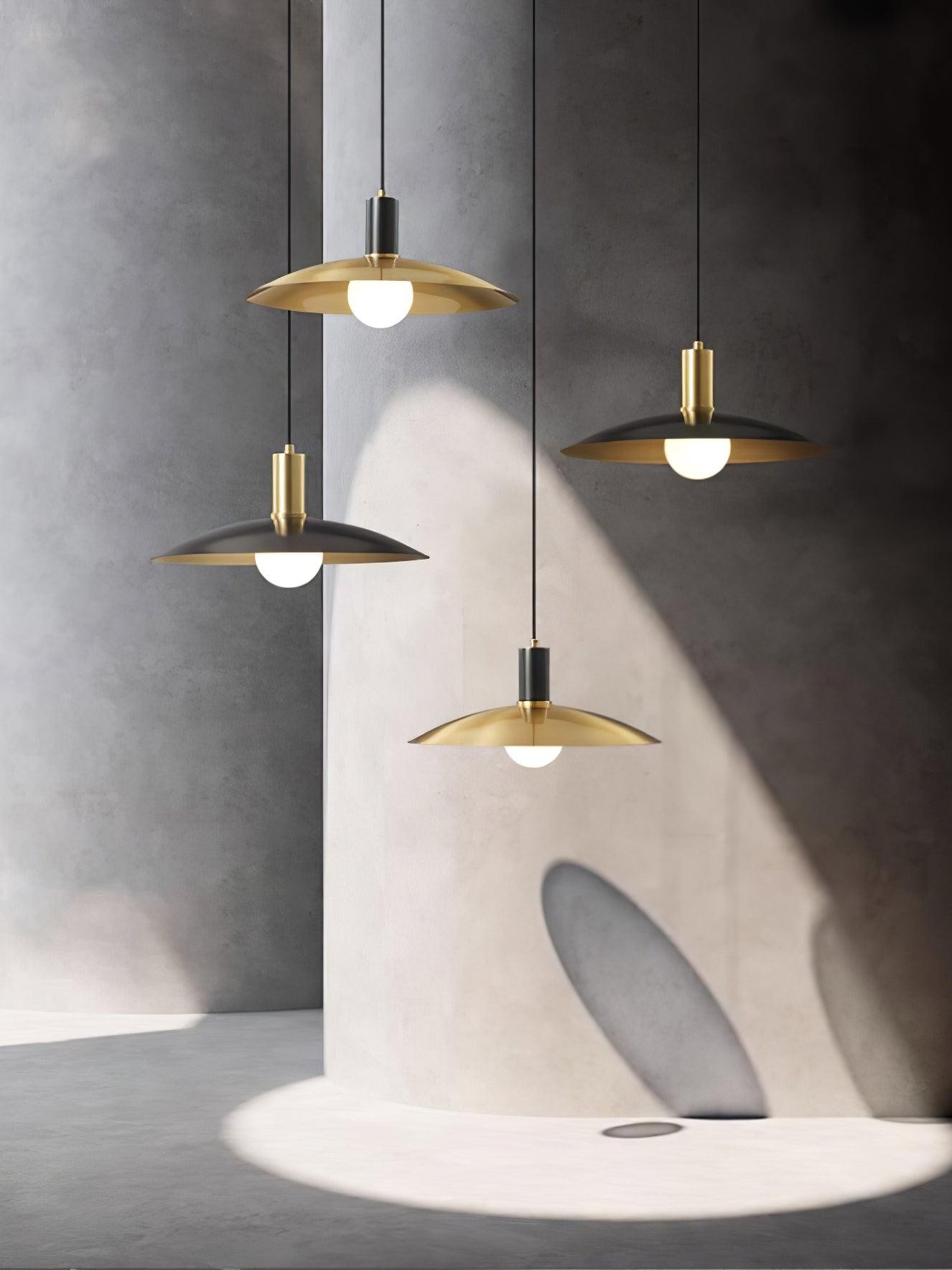 Brass Flared Pendant Lamp K275