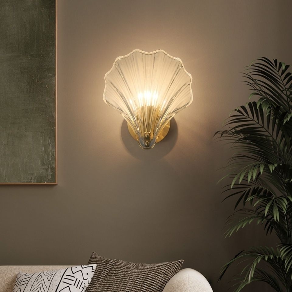 Vintage Rustic Shell Indoor Wall Light