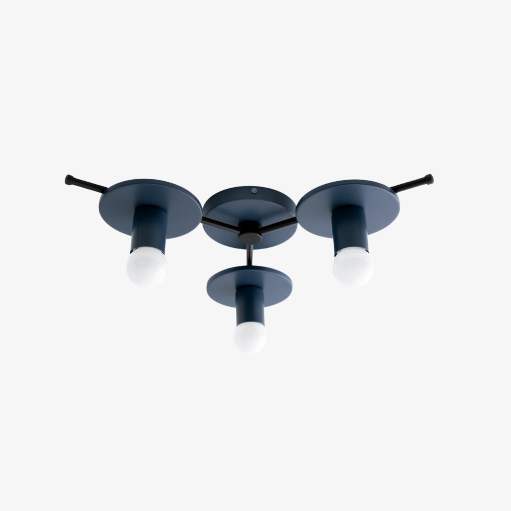 Radiro Globe Colorful Ceiling Light-3 Light Minimalist Fixture K1465