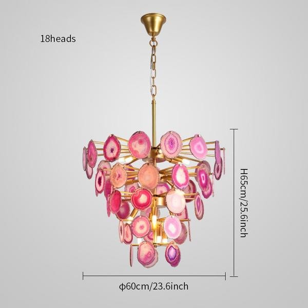 Slice Agate Chandelier/ Tower