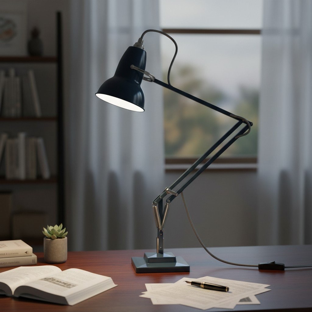Modryx Articulated Desk Lamp - Industrial Aesthetic for Workstation and Bedroom K2132
