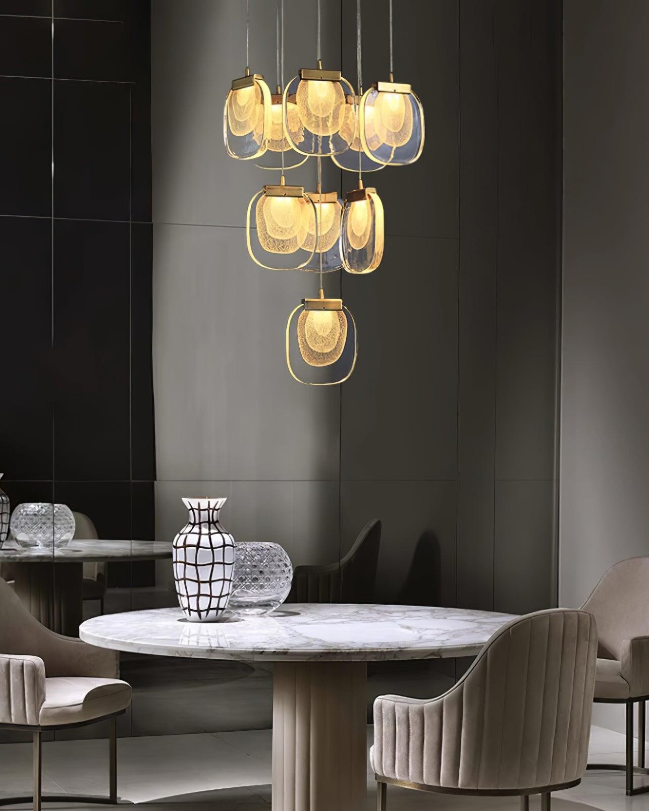 Glass Ripples Pendant Lamp K408