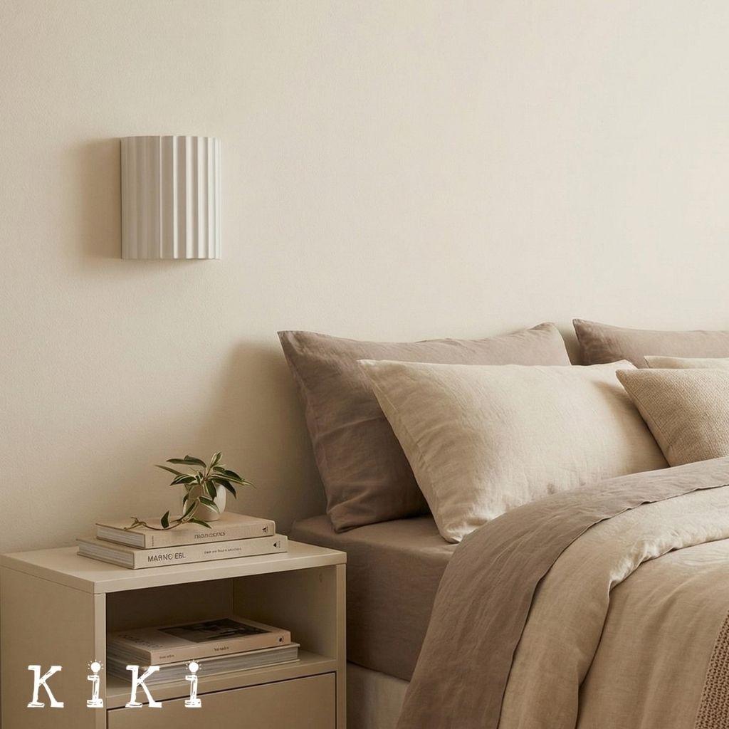 Striped Semicircle Resin Wall Lamp - Contemporary Accent Lighting for Living Room K95