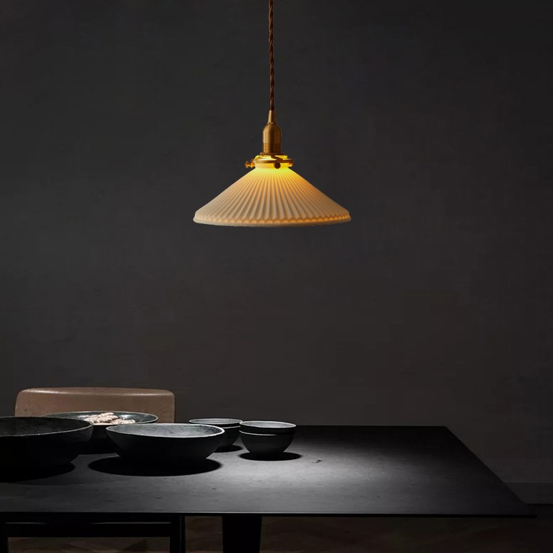 Modern pleated light