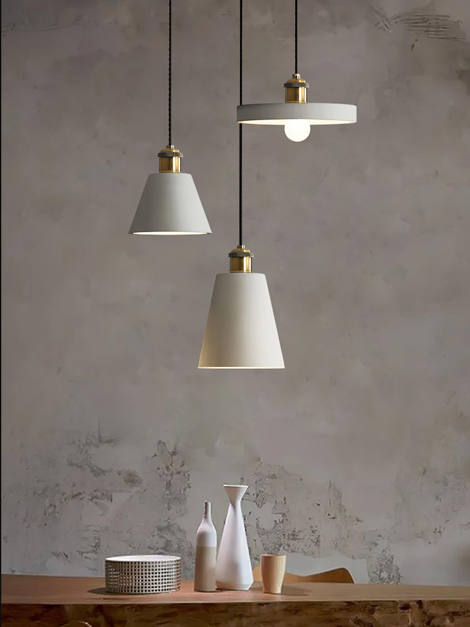 Modern Resin Geometric Pendant Lamp K621