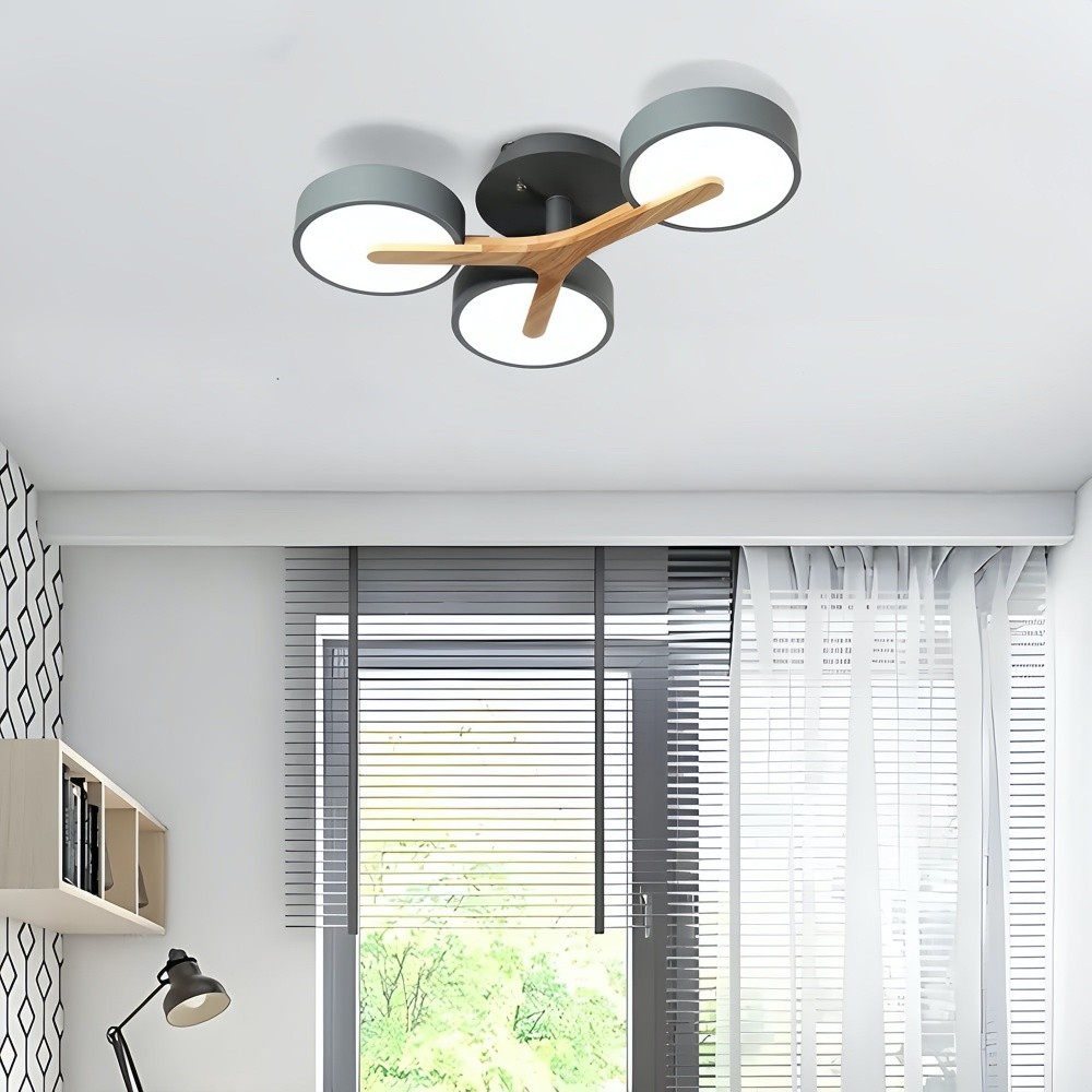 Nordic Semi Flush Branch Led Ceiling Light K939