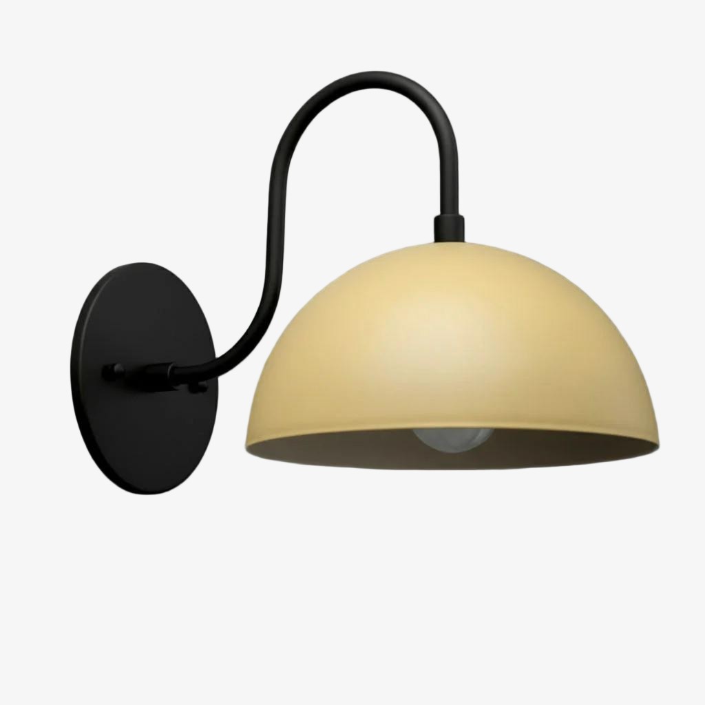 Curva Curved Dome Shade Wall Sconce – Mid-Century Modern Versatile Indoor Lighting K1542