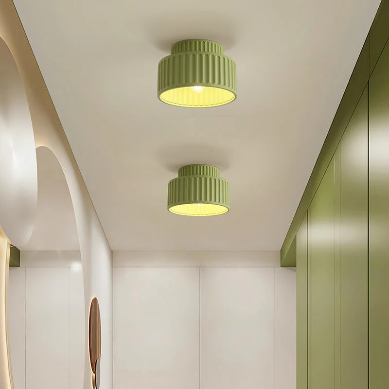 Cream Style Resin Bowl Flush Mount Ceiling Light K159