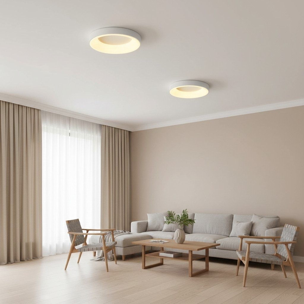 Lumiflexa Minimalist Acrylic Ceiling Lamp - Creative Interiors Lighting for Home K2100