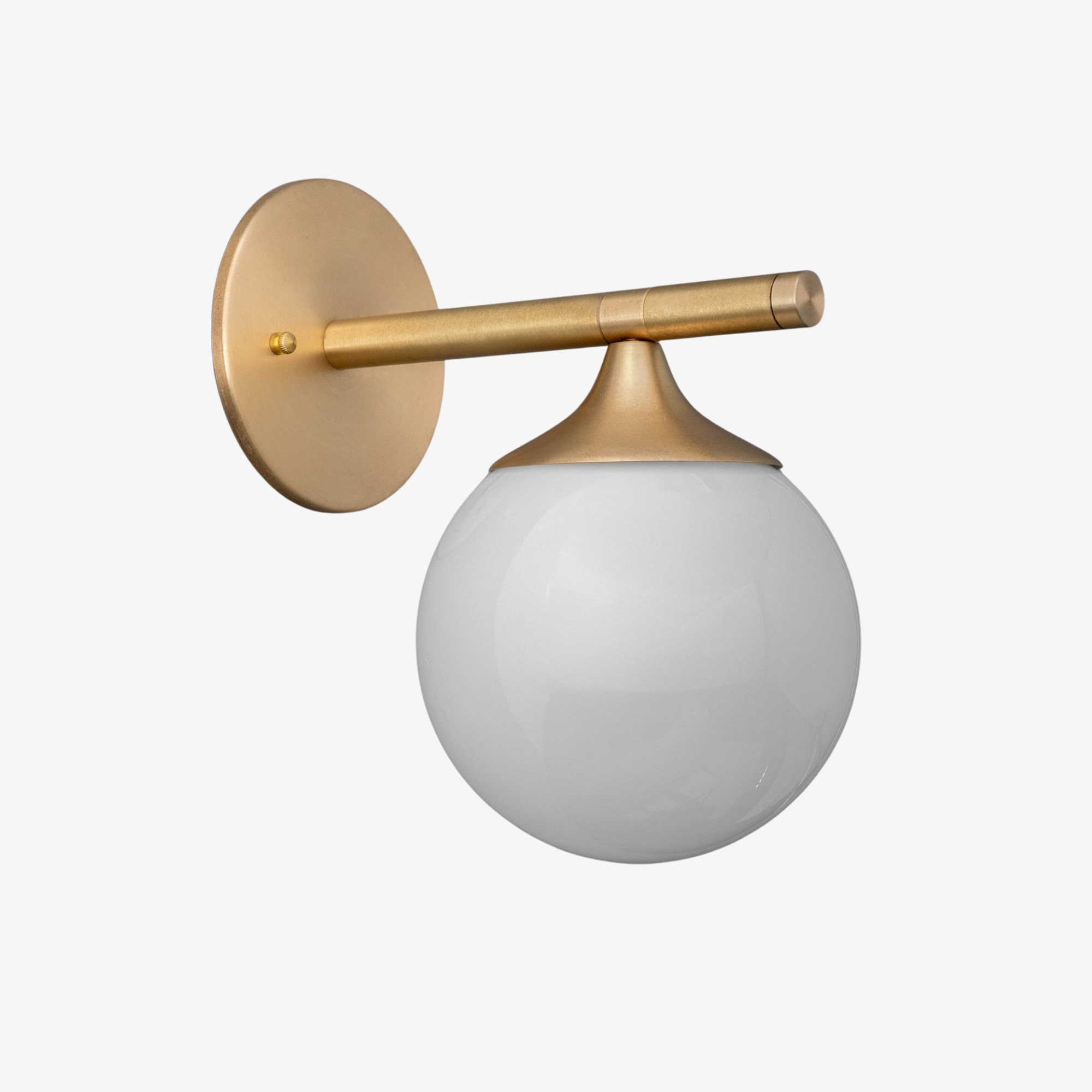 Glorica Glass Wall Sconce - Frosted Globe Light K1142