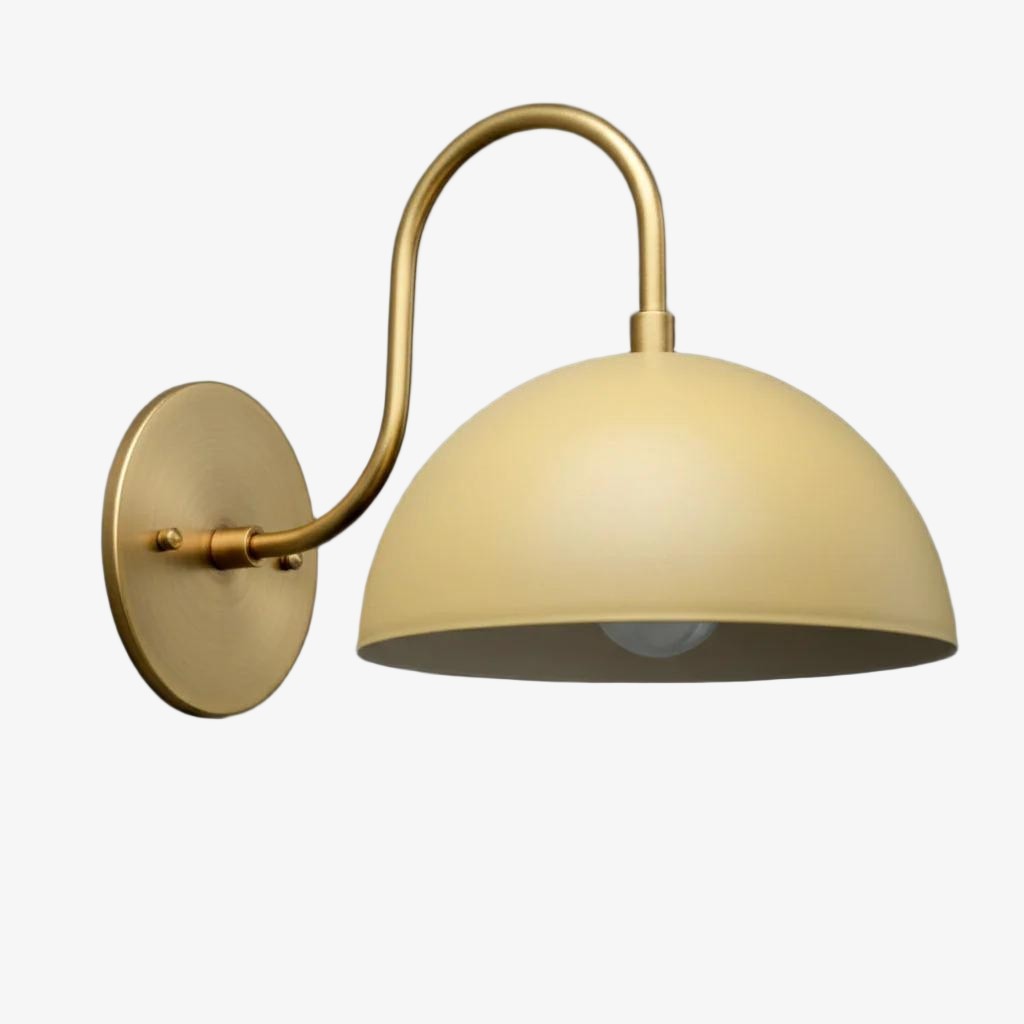 Curva Curved Dome Shade Wall Sconce – Mid-Century Modern Versatile Indoor Lighting K1542