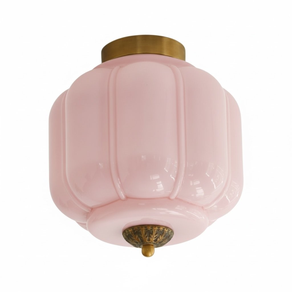 Eloise Vintage Lantern Style Ceiling Light – Elegant Glass Shade Fixture for Hallway K1137