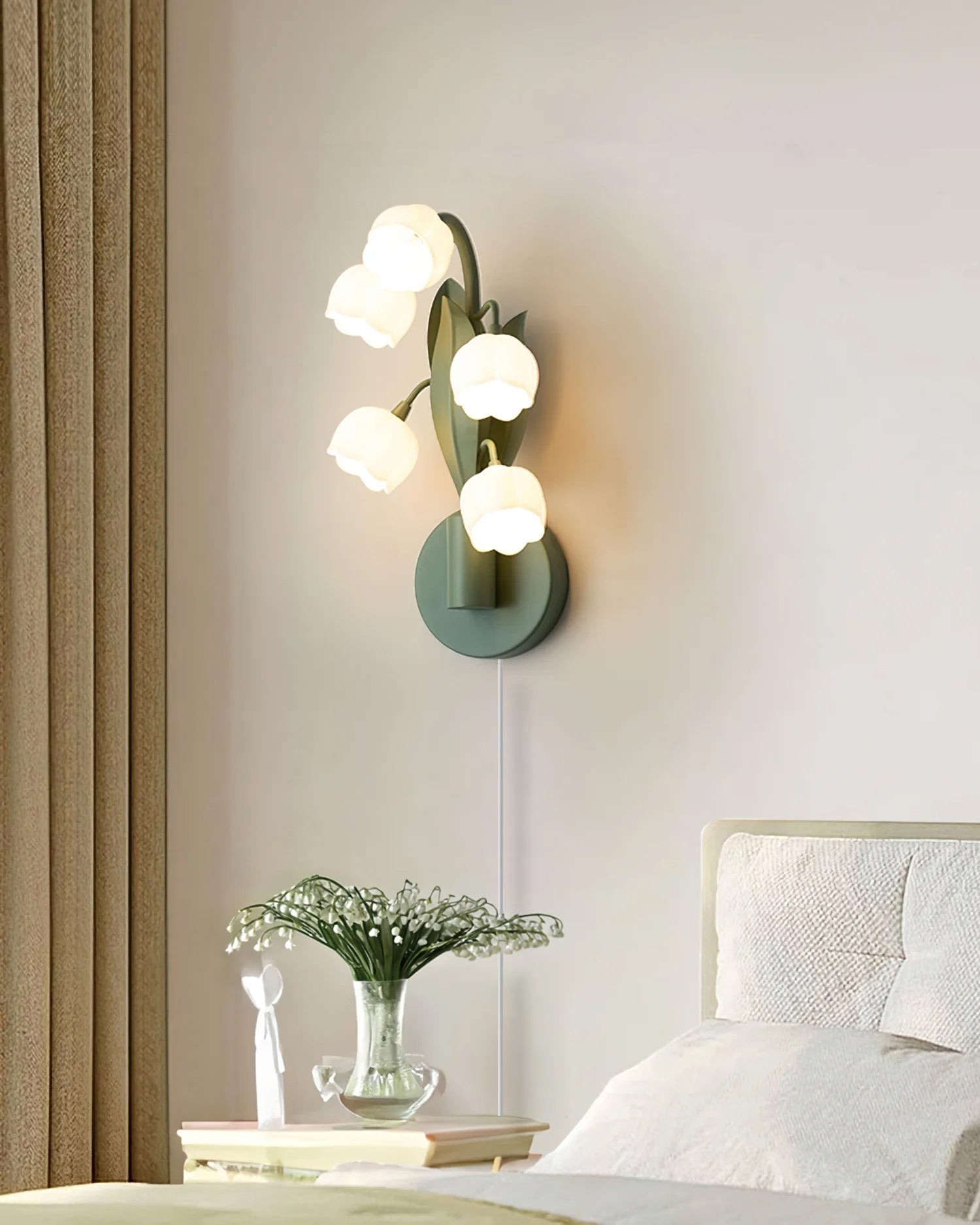 Bell Orchid Plug In Wall Lamp K973