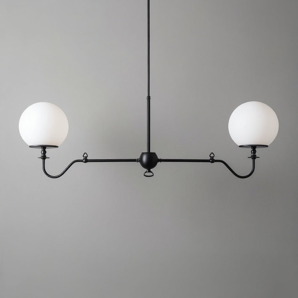 Glorica Glass Brass Chandelier Lighting - Contemporary Glass Multi-Light Hanging Fixture K1499