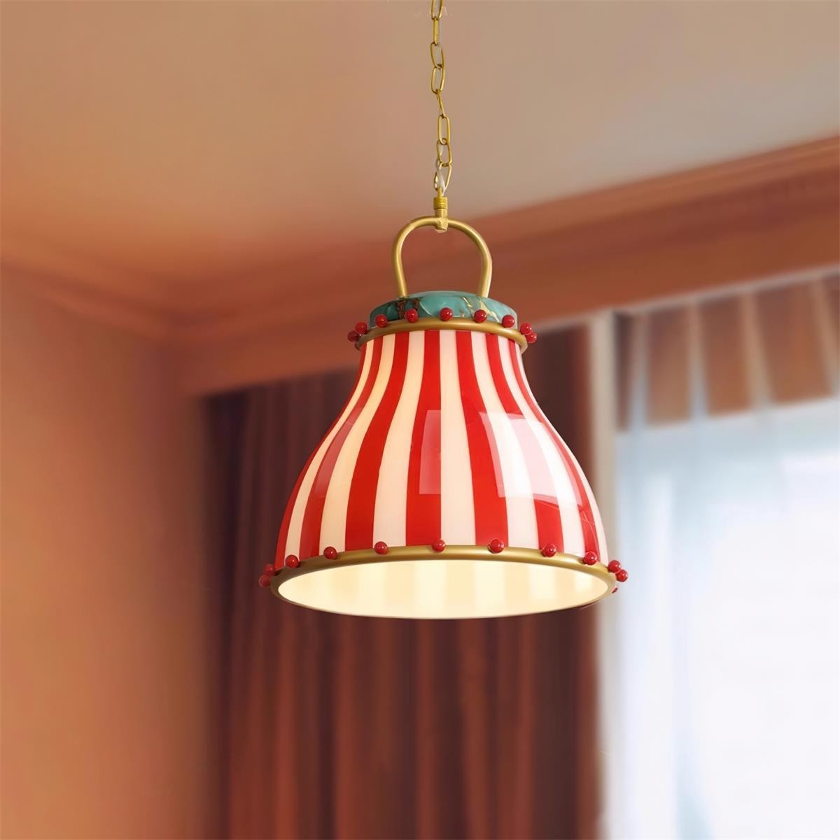 Festilo Playful Circus Glass Pendant - Stylish Hanging Light for Dining Room or Kitchen K322