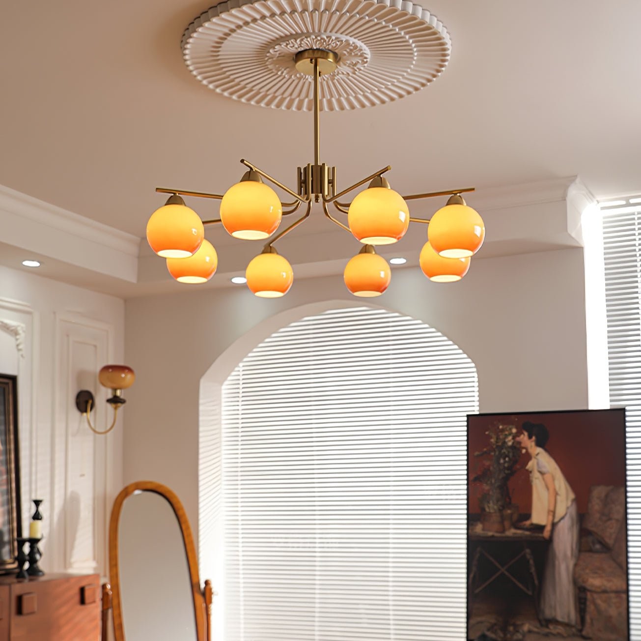 Creative Caramel Spherical Pendant Lamp K293
