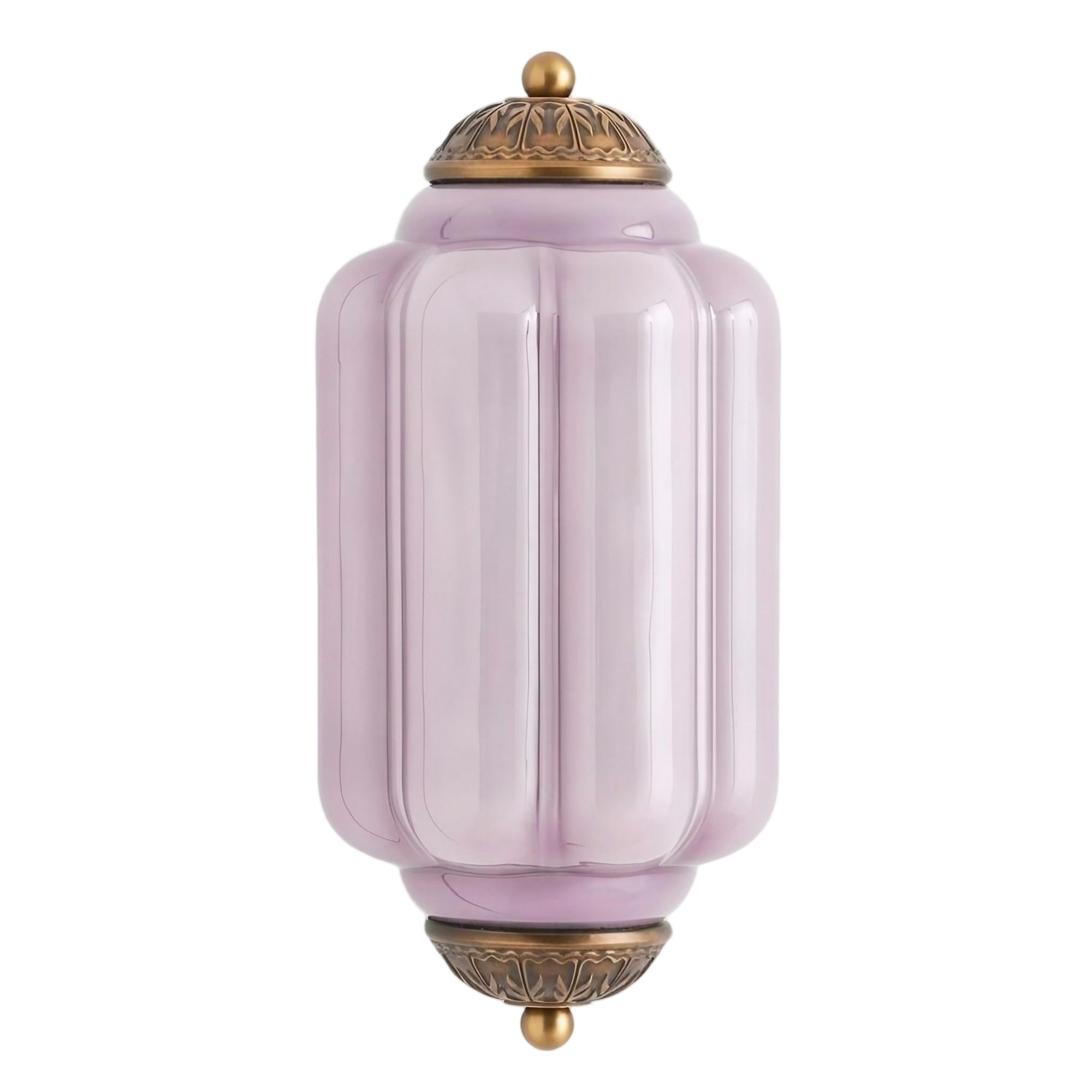 Eloise Long Pumpkin Retro Glass Recessed Wall Lamp K865