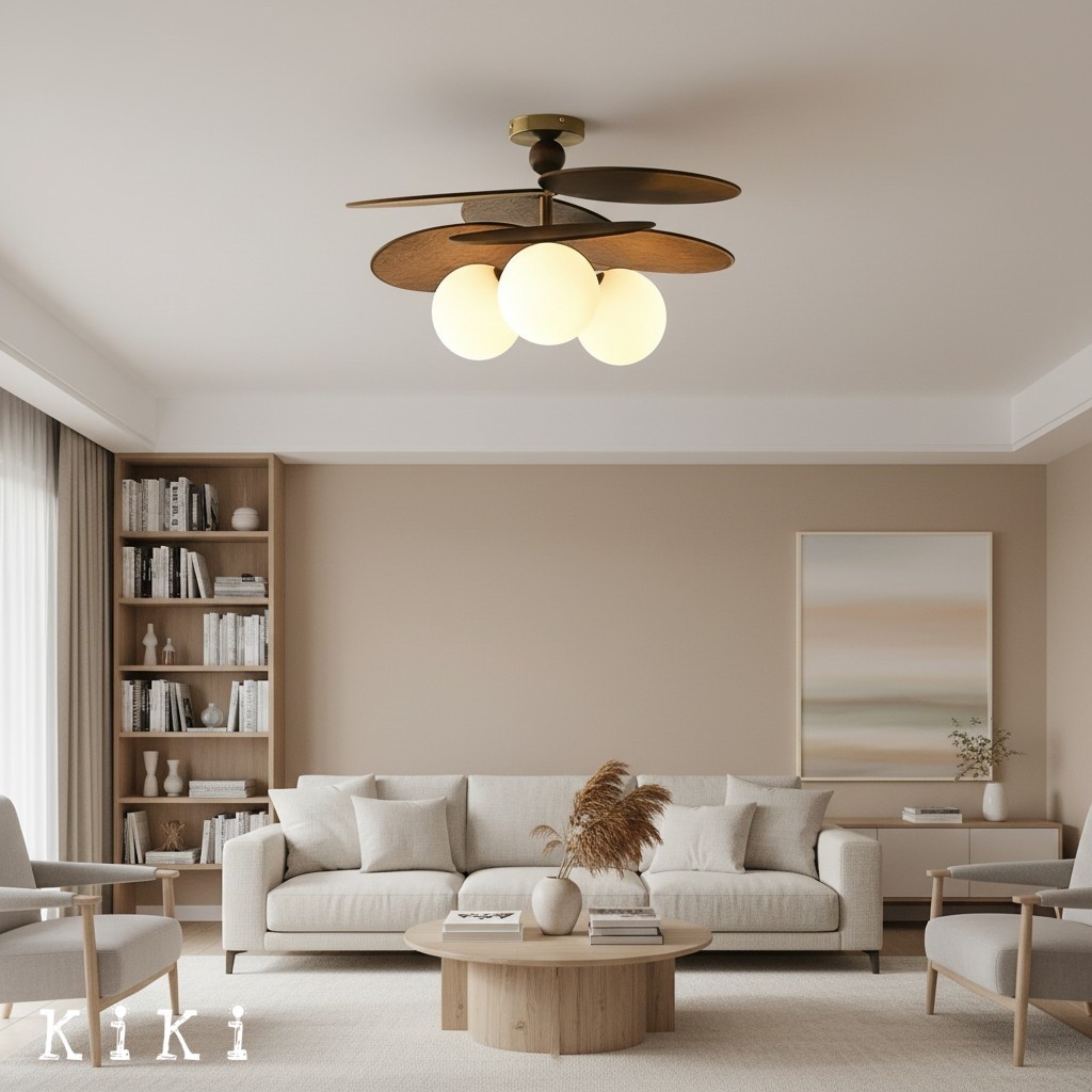 Orrise Overlapping Blades Design Ceiling Light - Modern Style Lighting for Living Room and Bedroom K2096