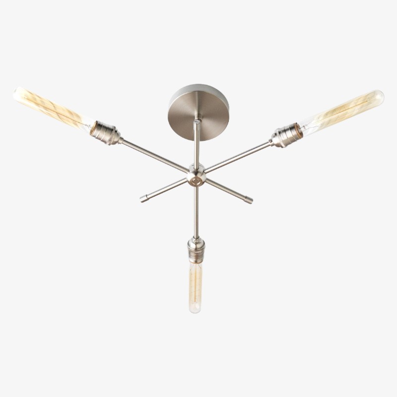 Mobilux Line Industrial Chandelier - Modern Ceiling Light Fixture for Home K1439