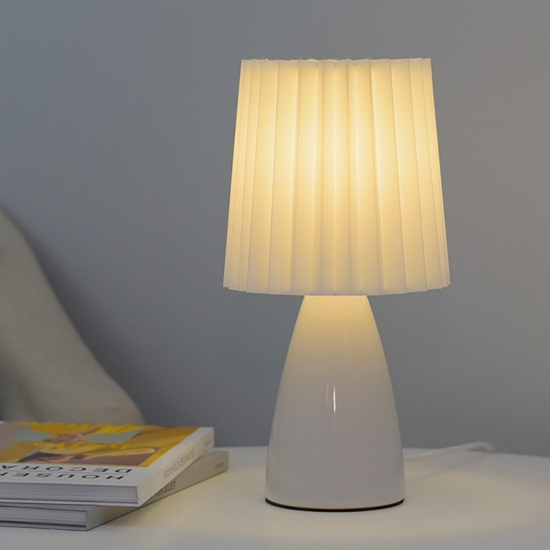 Modern Pleated Cute Table Lamp For Night Light K12