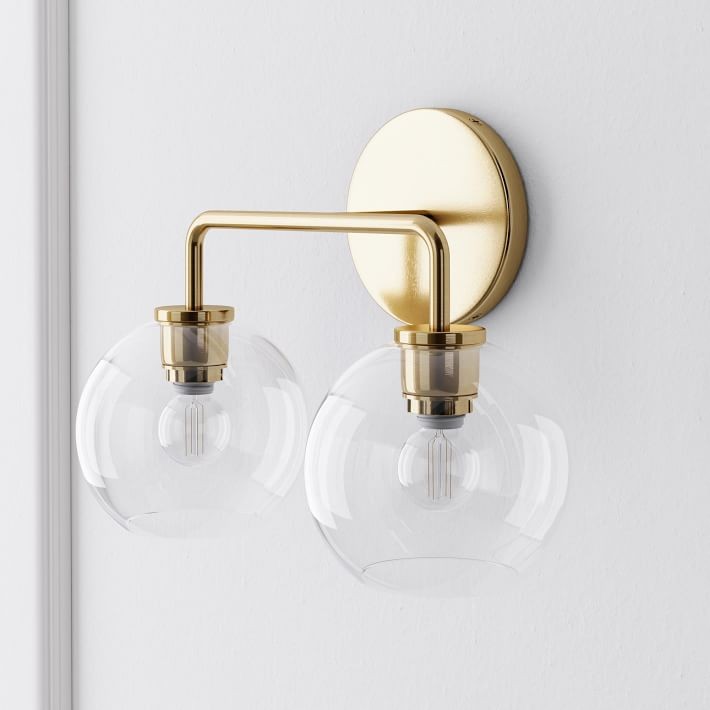 Selvion Artistic Globe Sconce Light - Handcrafted Glass Sculptural Wall Fixture K1158