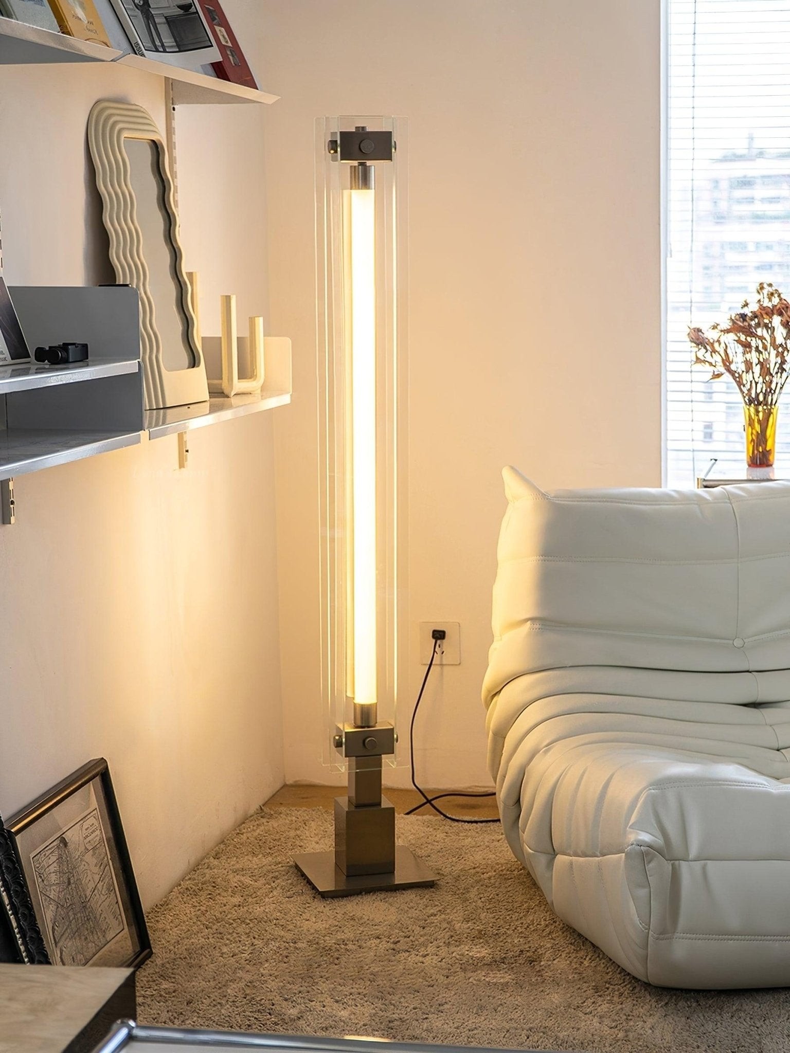 Industrial Style Minimalist Glass Floor Lamp K848