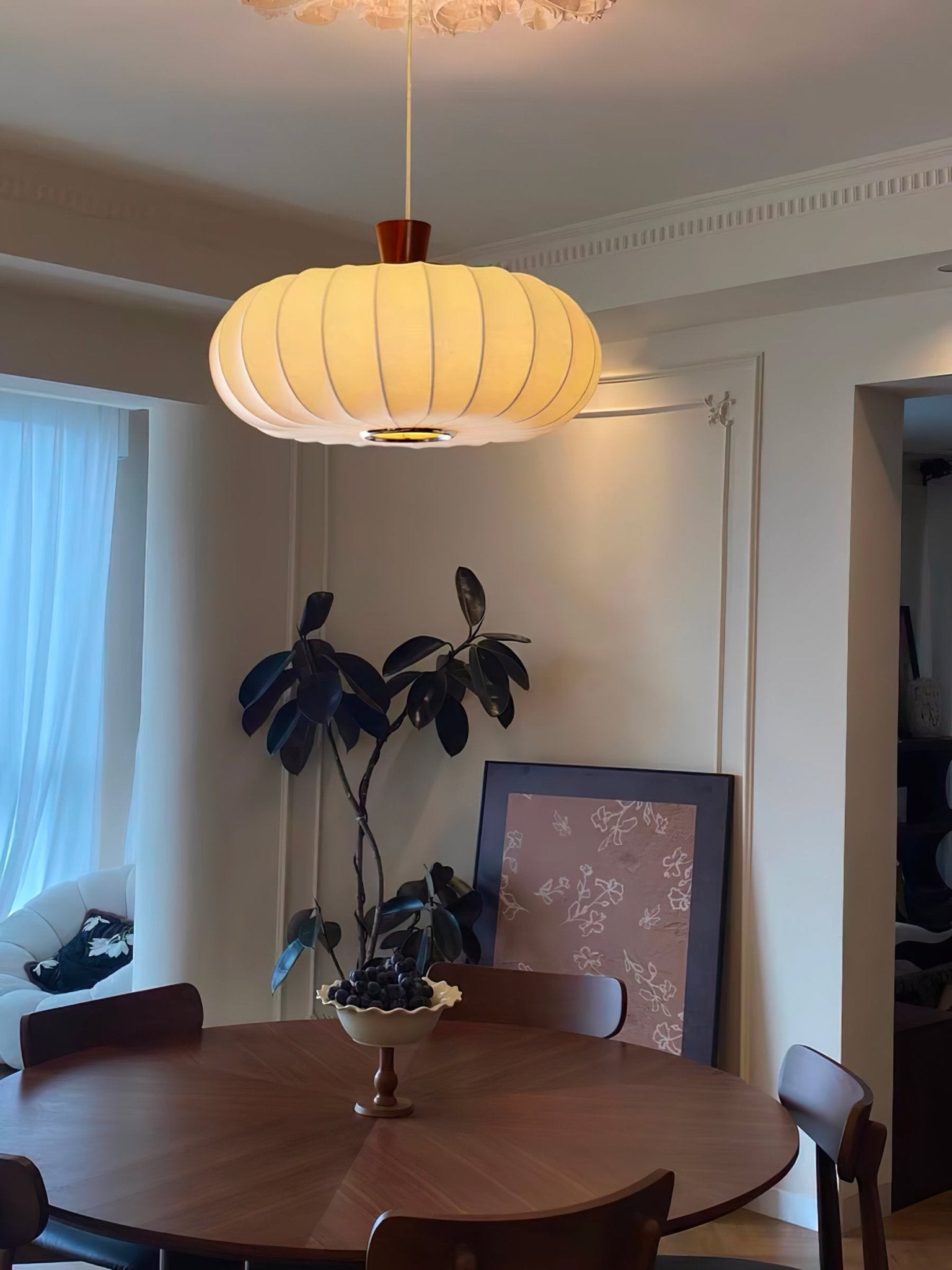 Classic Silk Lantern Pendant Light K665
