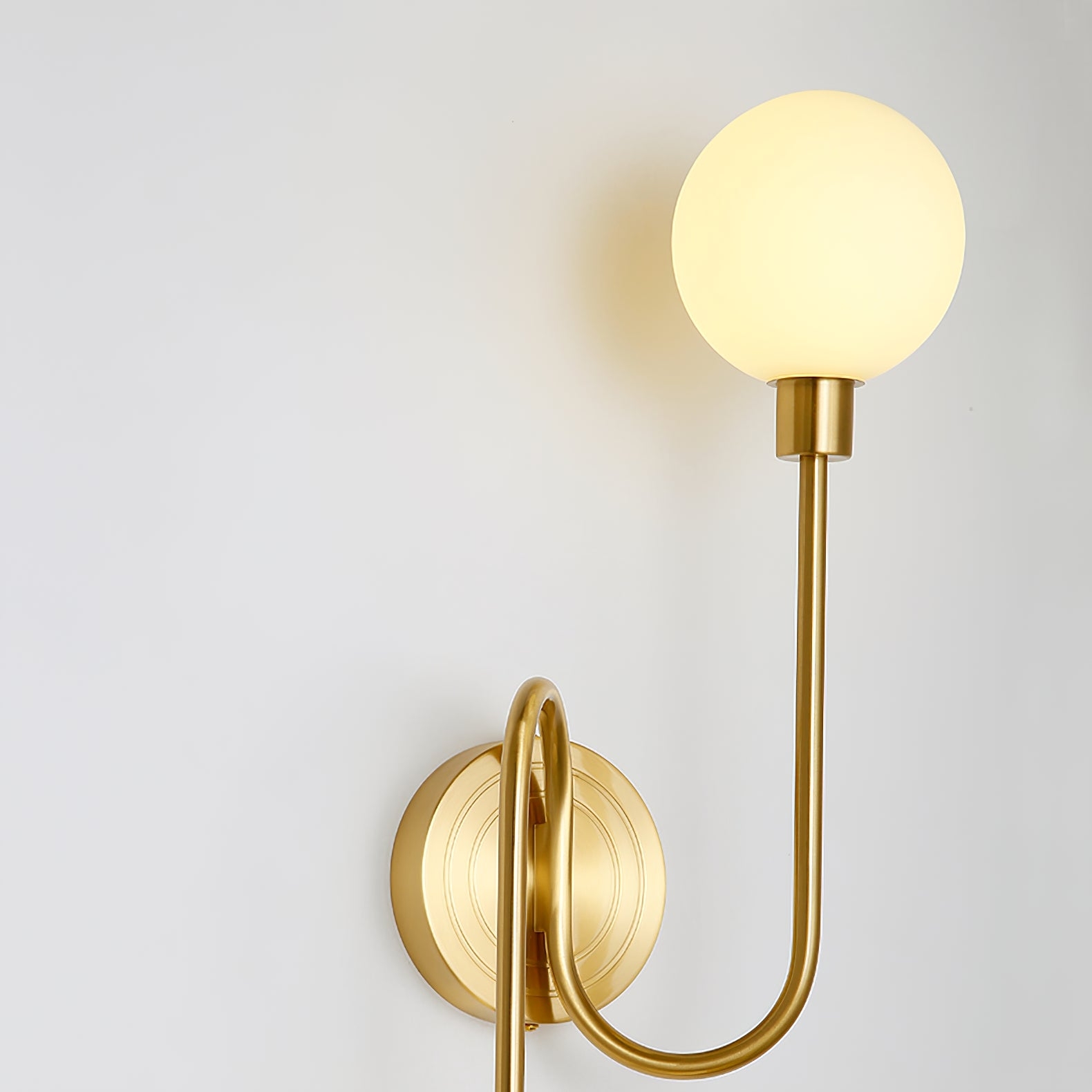 Holten Brass Armed Sconce D409