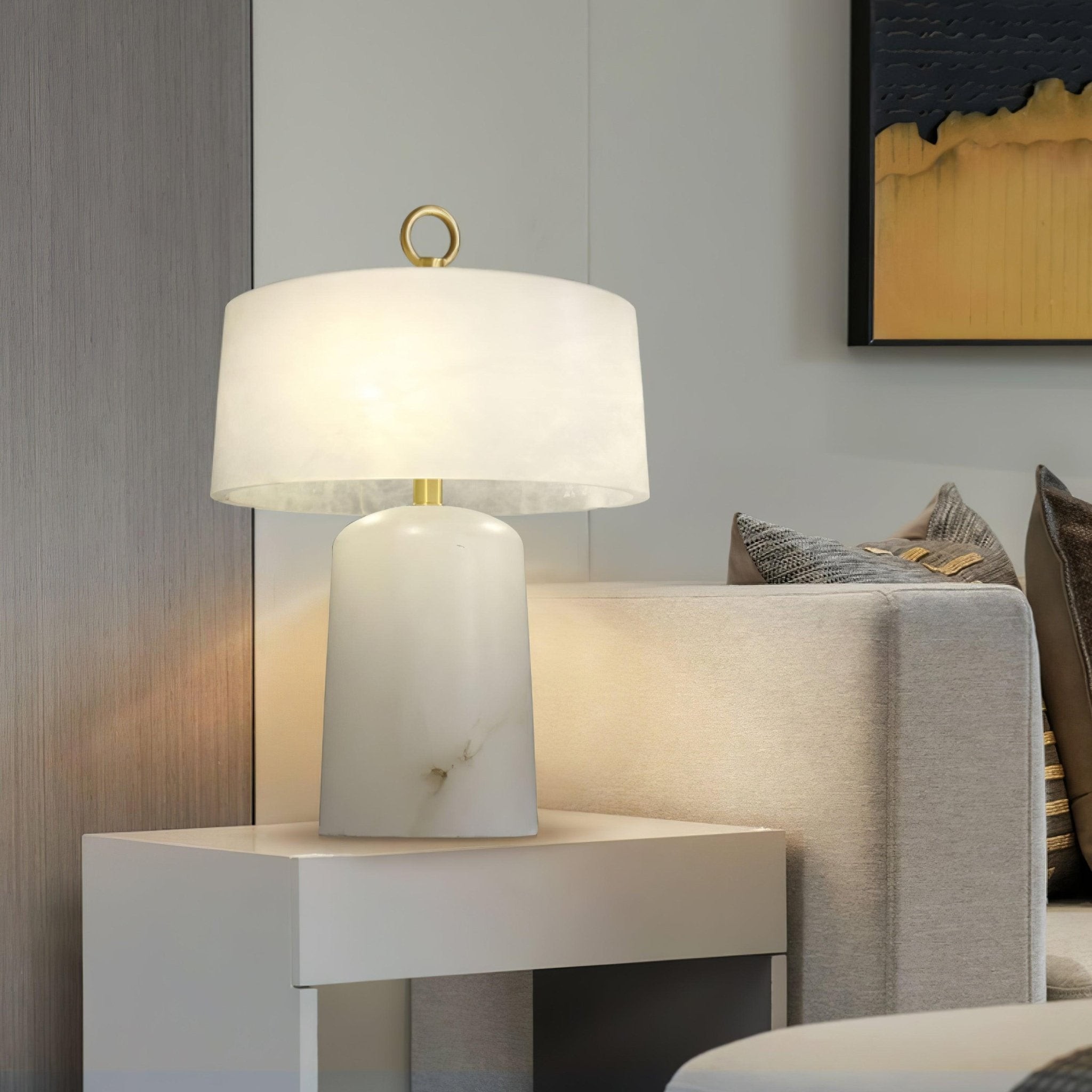Light Luxury Style Marble Stone Table Lamp K236