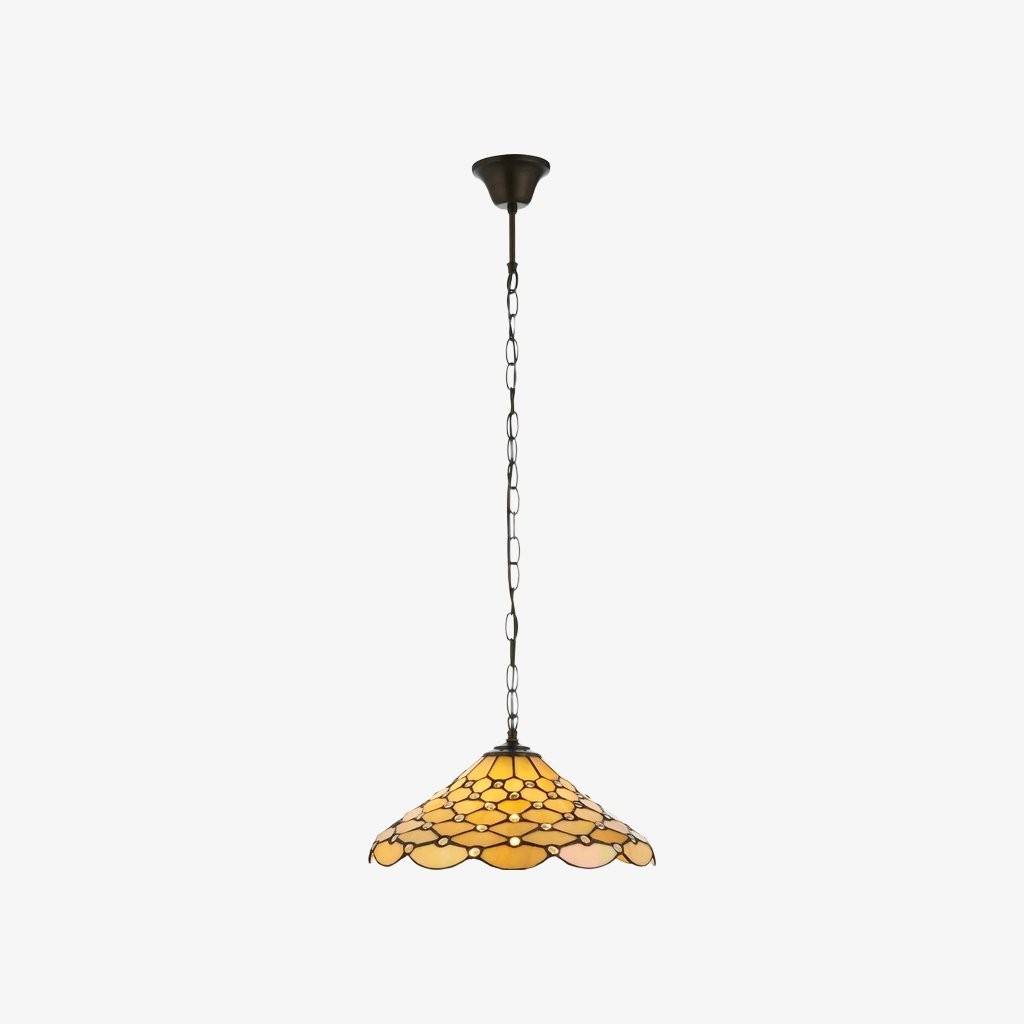 TF Pearl Pendant Light - With A Glass Shade and Adjustable Length for Dining and Kitchens K1988