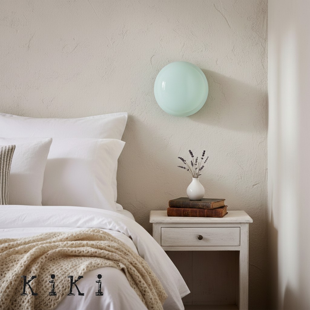 Orra Bauhaus Glass Wall Lamp – Art Decor Glass Wall Sconce for Bedroom or Bathroom K1426