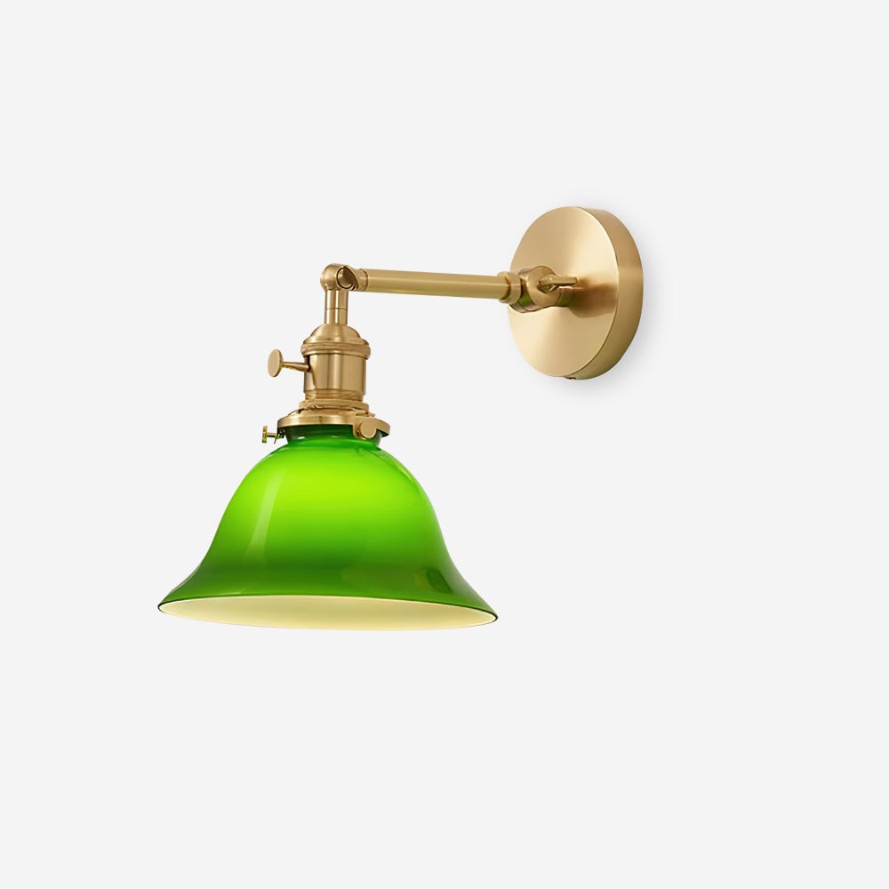 Personalized Green Bell-Shaped Wall Lamp K414