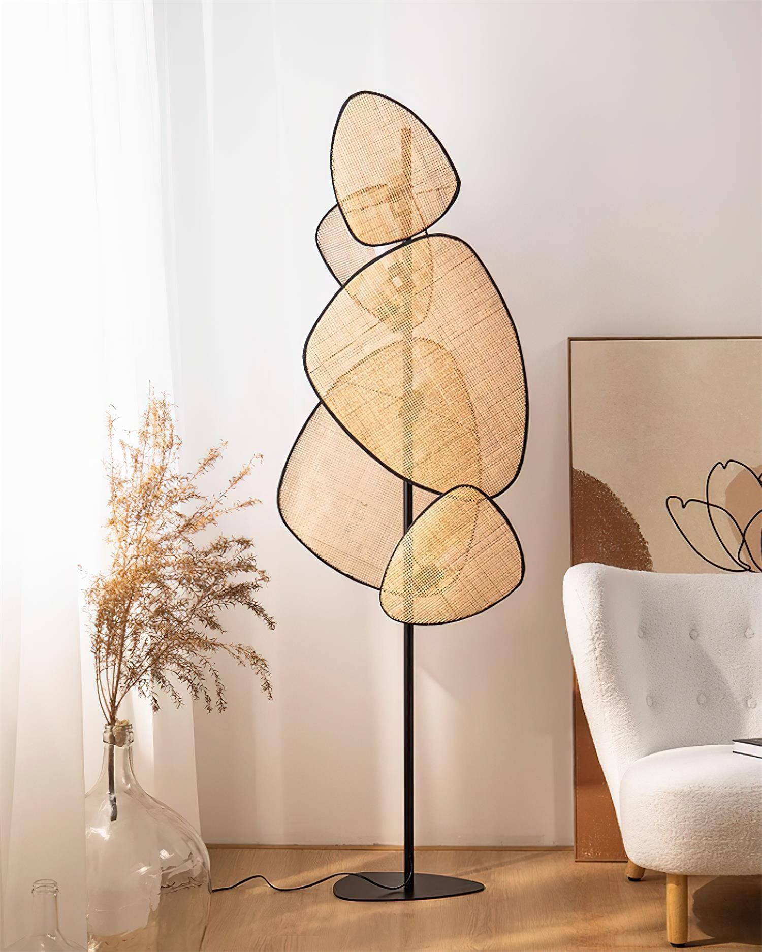 Creative Natural Rattan Floor Lamp K660