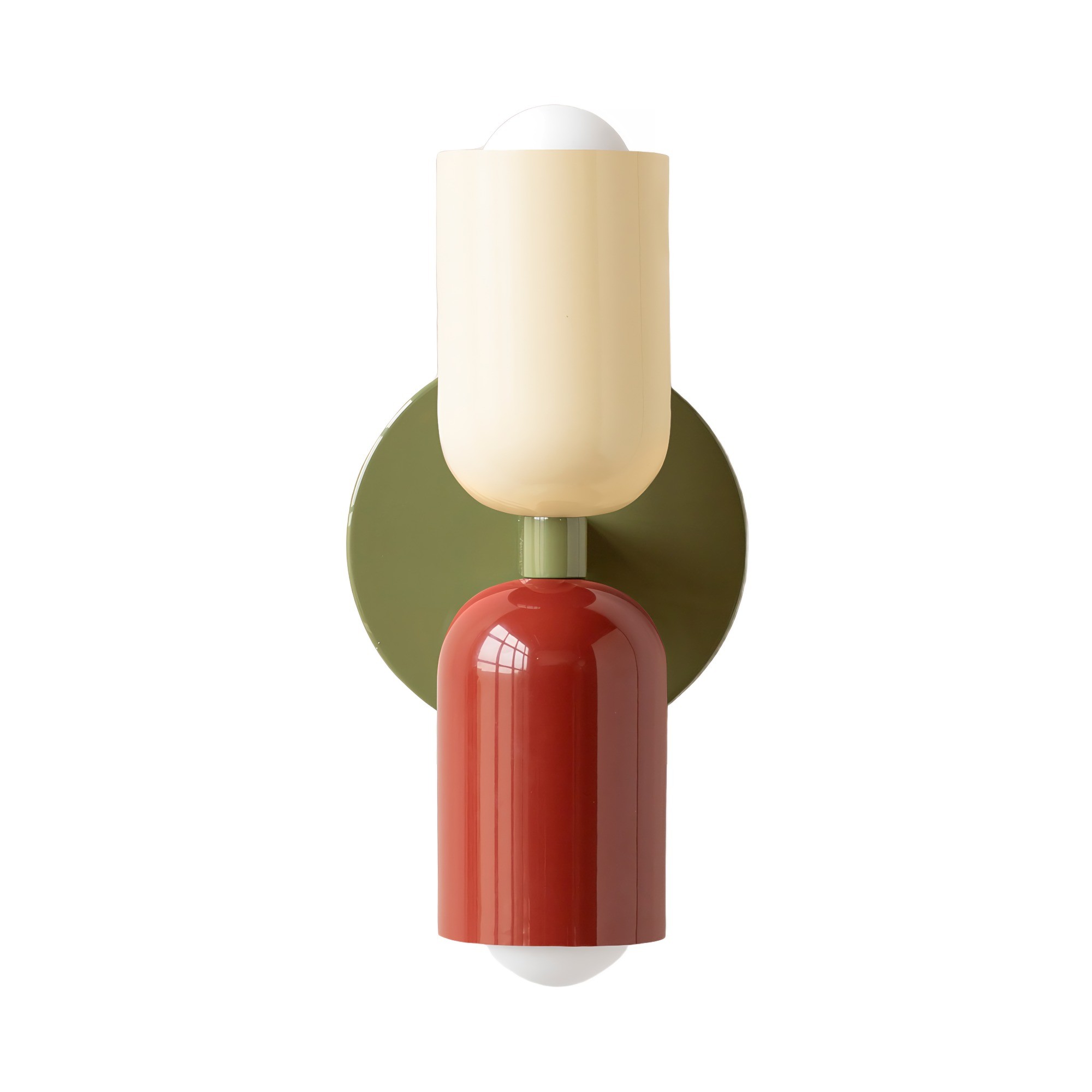 Elegant Up Down Wall Sconce - Bauhaus Double Heads Wall Light for Bedroom and Lounge
