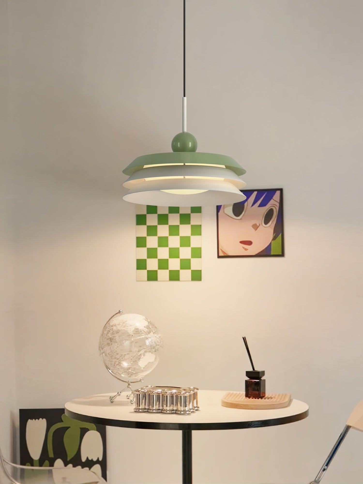 Nordic Creative Cream Style Multi-Layer Pendant Lamp For Living Room K529