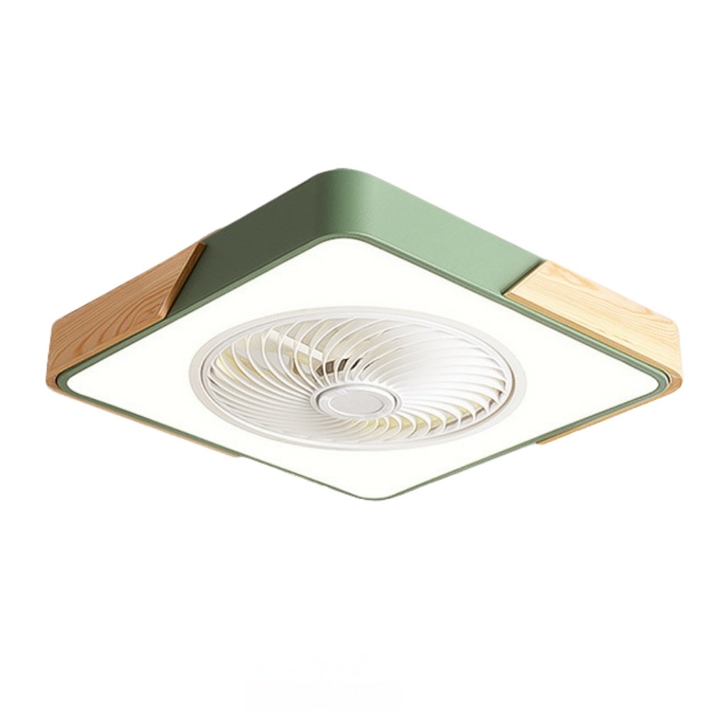 Scandinavian Wooden Round Led Ceiling Fan Light K1110