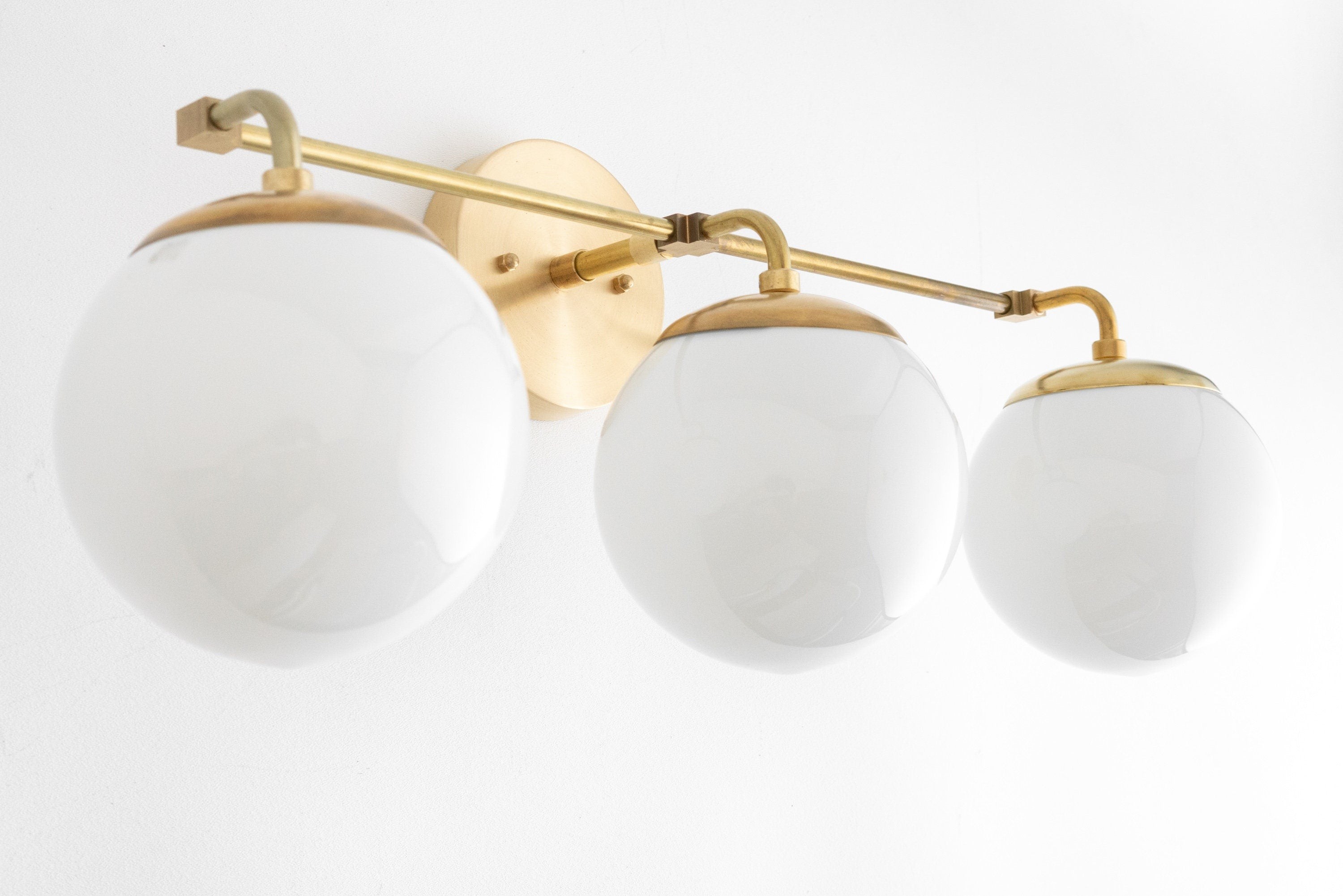 Glorica Glass Wall Sconce - Modern Vintage Vanity Light Fixture K1550