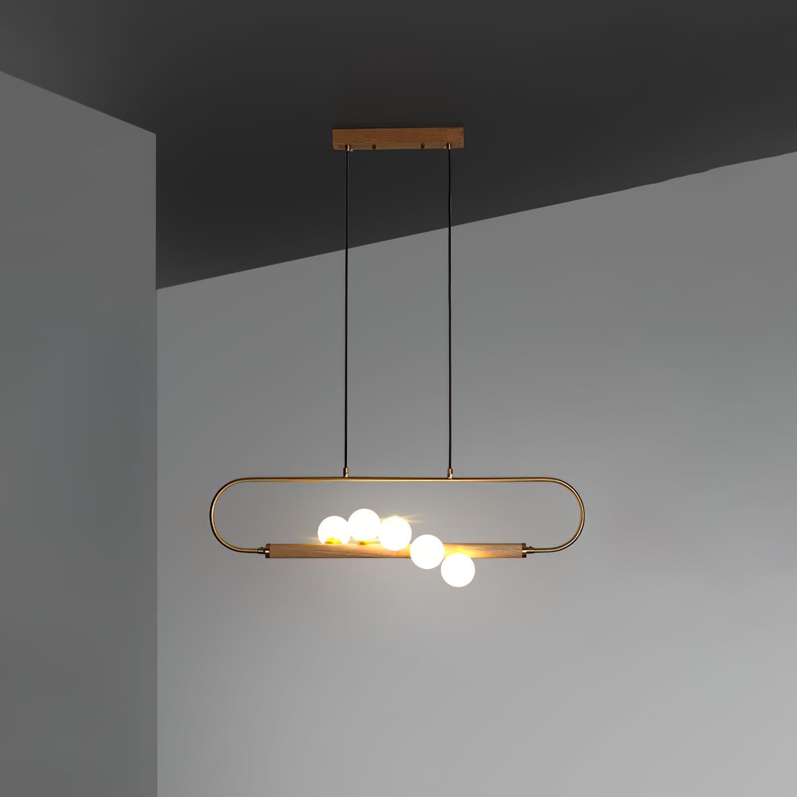 Modern Walnut Simple Chandelier K522