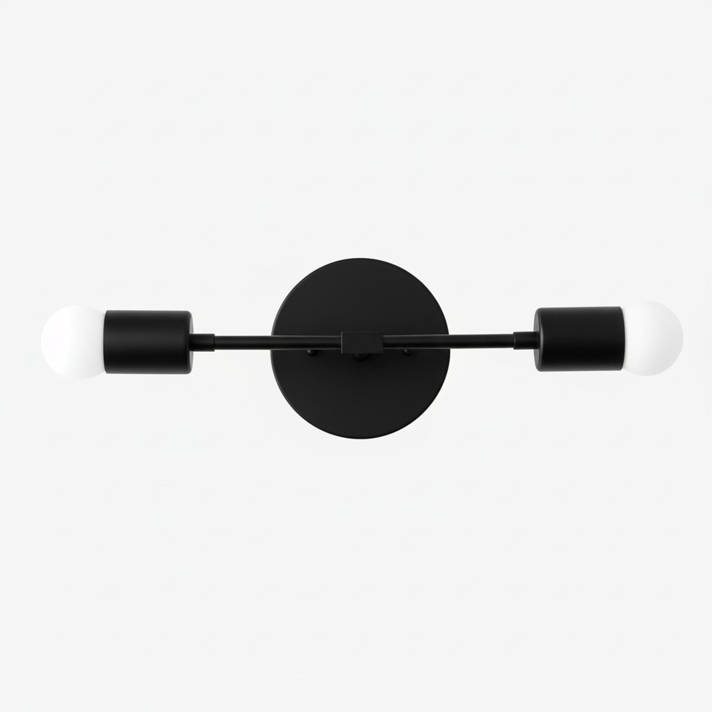 Mobilux Line Minimalist Vanity Light Fixture - Mid Century Bathroom Sconce K1435